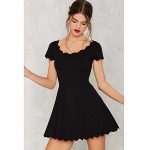 Nasty gal I’m yours zig zag mini dress